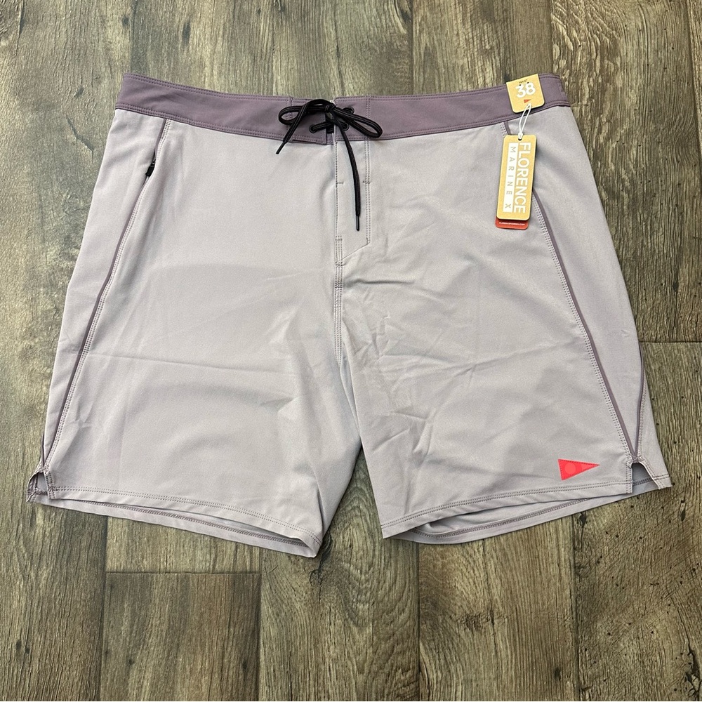Florence Marine X Stretch Boardshort Men’s Size 38 Lavender Purple